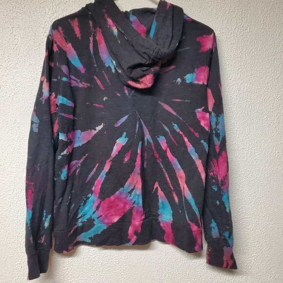Womens Mulitcolored Top Sweatshirt Hoodie by Belle due Jour Size XL - Picture 2 of 3